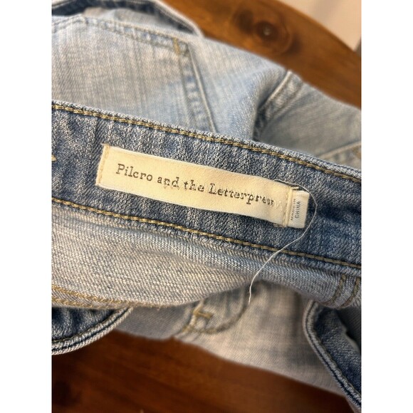 Pilcro & the Letterpress distressed Slim Boyfriend denim jean shorts Size 25 - Picture 5 of 7
